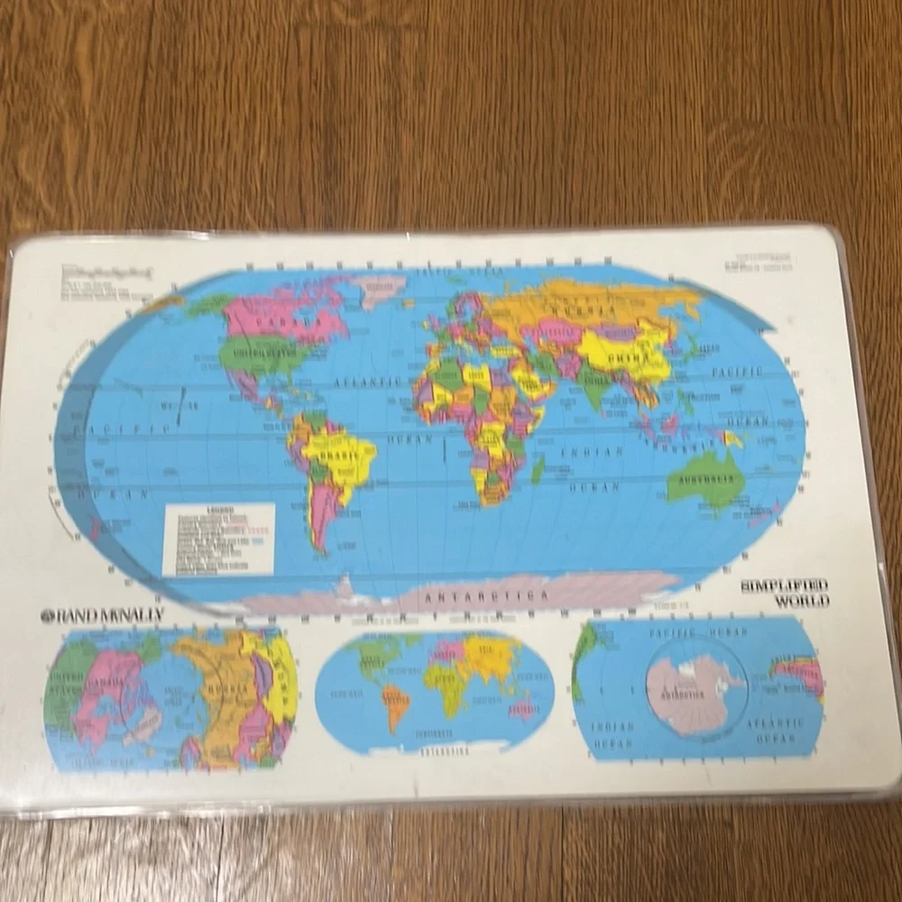 US Map + Continent Map - Picture 2 of 2